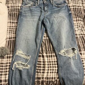 Silver Jeans Blue Boyfriend Distressed Denim